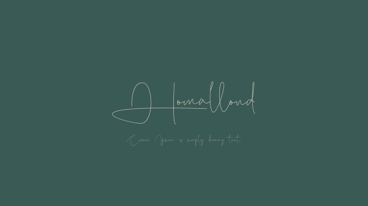 Homallond Font Family