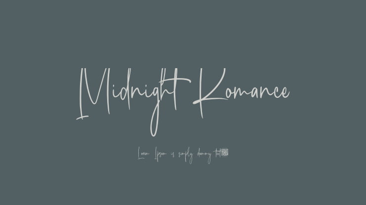 Midnight Romance Font