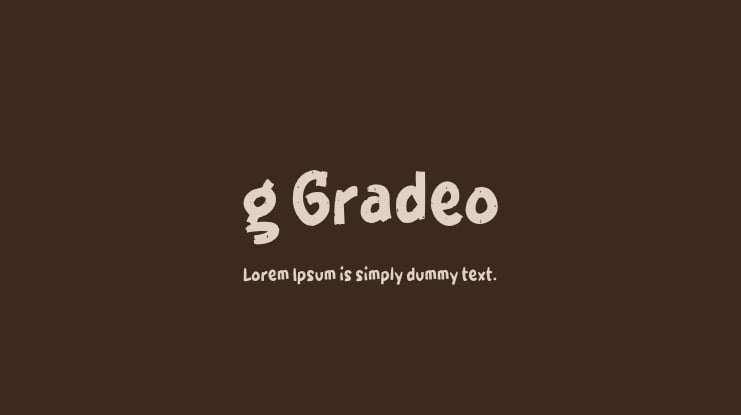g Gradeo Font
