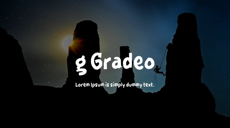 g Gradeo Font