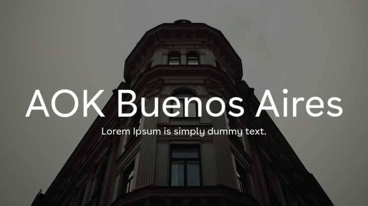AOK Buenos Aires Font Family
