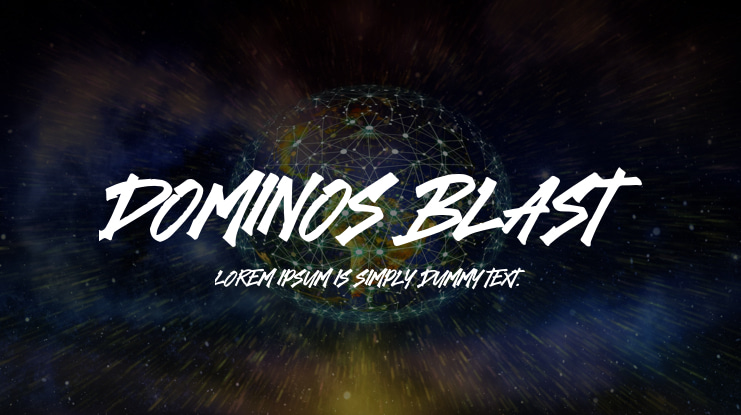 Dominos Blast Font