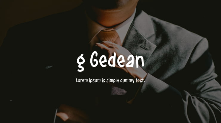 g Gedean Font