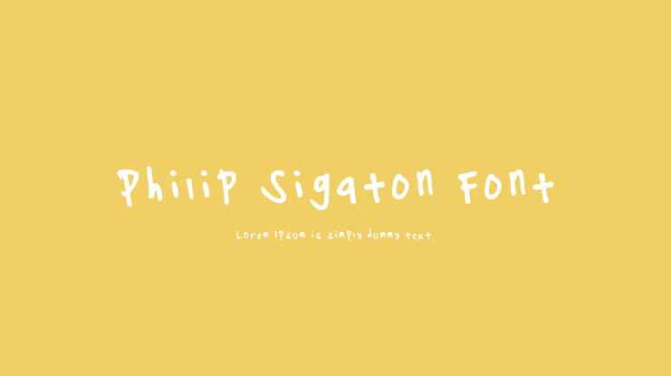 Philip Sigaton Font
