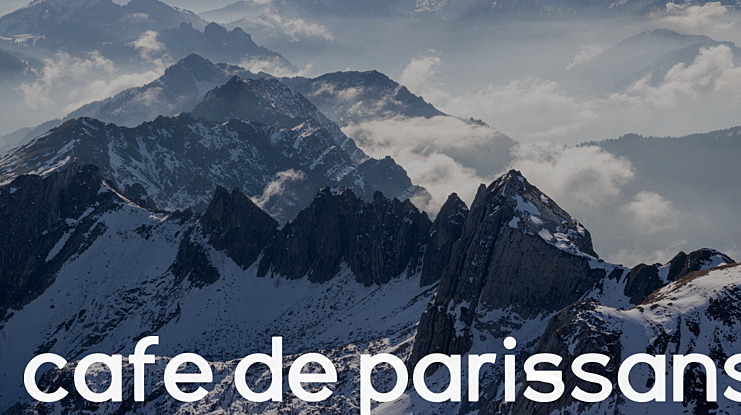 cafe de paris-sans Font Family