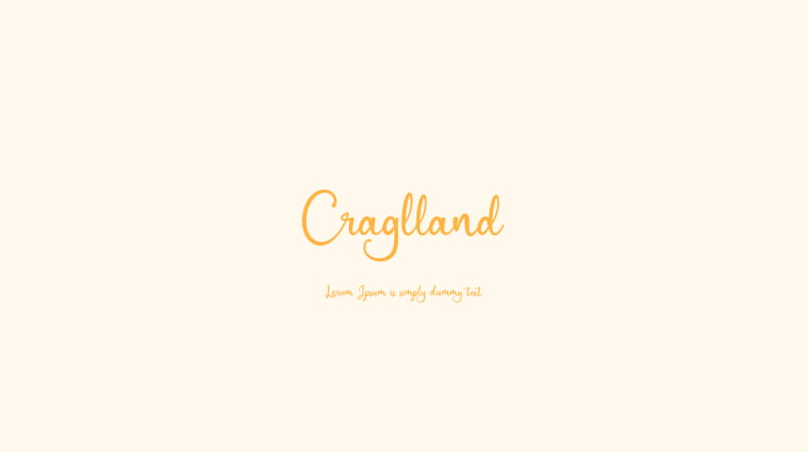 Craglland Font