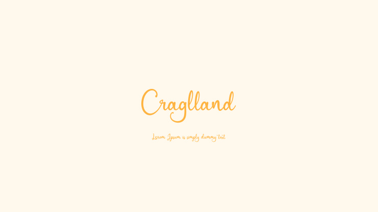 Craglland Font