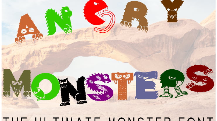 Angry Monsters Font