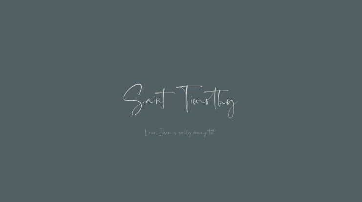 Saint Timothy Font