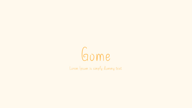 Gome Font