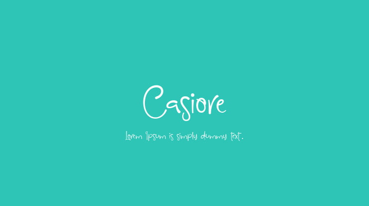 Casiore Font