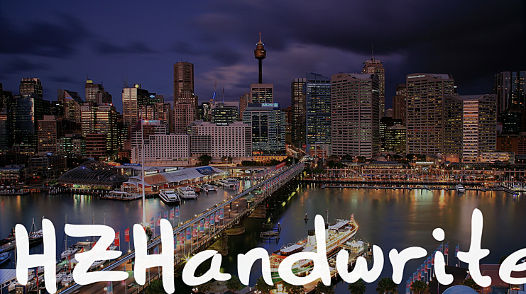 HZHandwrite Font
