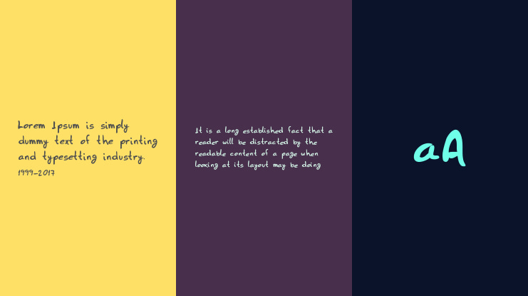 HZHandwrite Font
