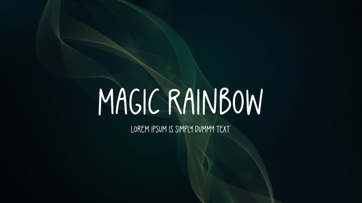 Magic Rainbow Font