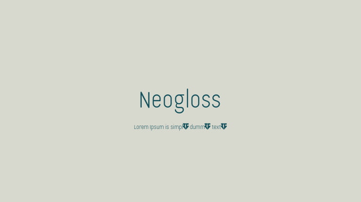 Neogloss Font Family
