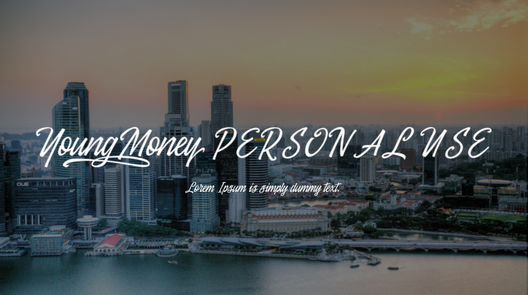 Young Money PERSONAL USE Font