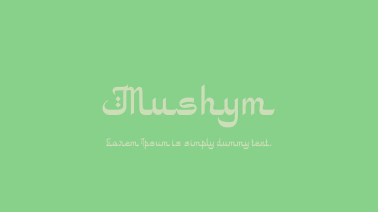 Mushym Font