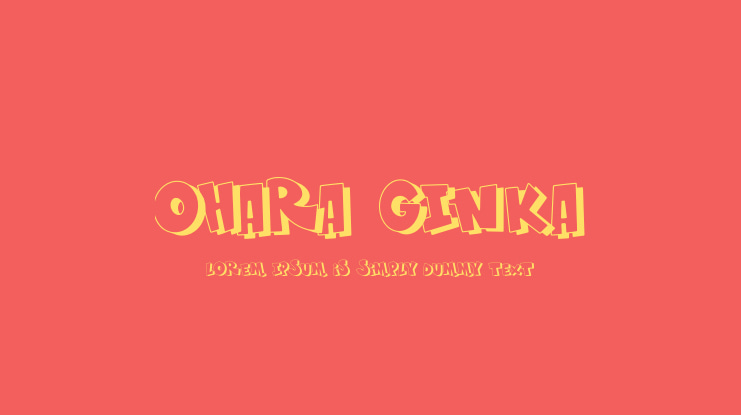 OHARA GINKA Font
