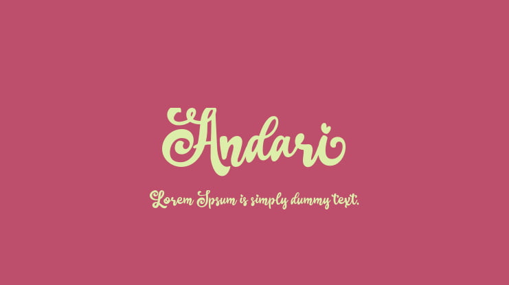 Andari Font
