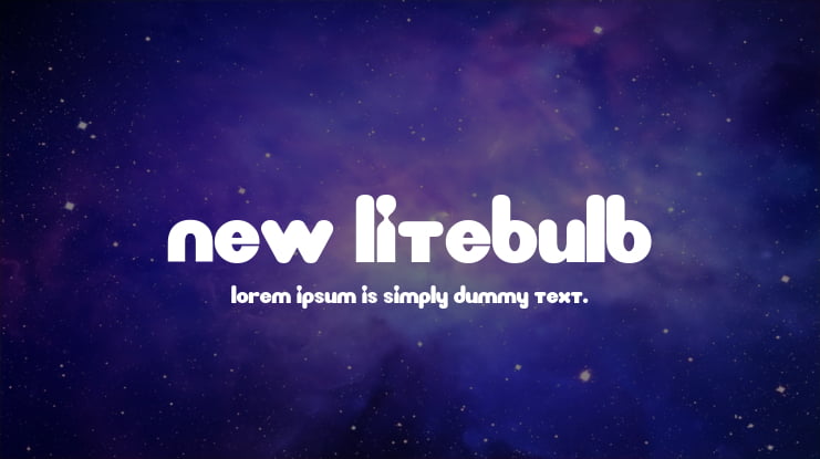 New LiteBulb Font