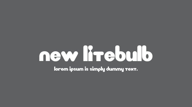 New LiteBulb Font