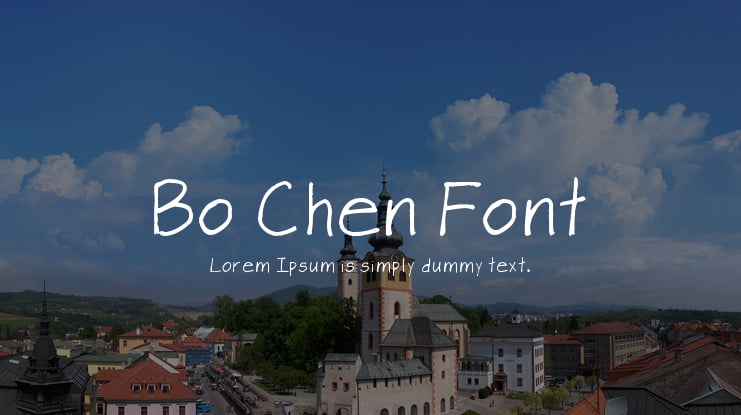Bo Chen Font