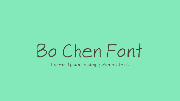 Bo Chen Font