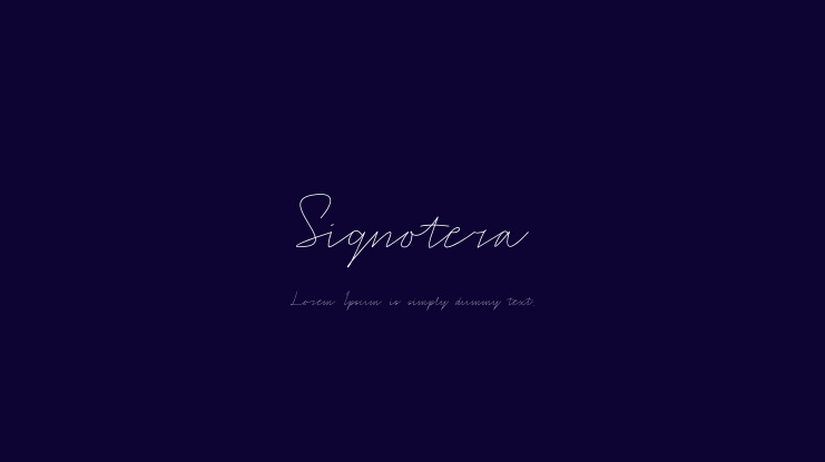 Signotera Font