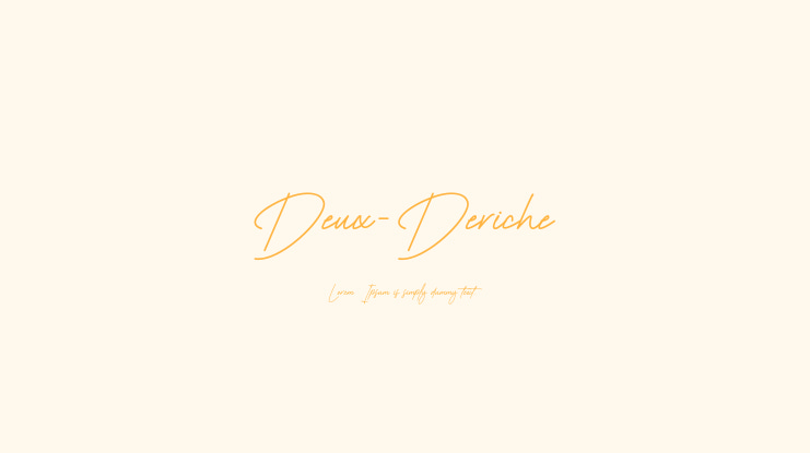 Deux-Deriche Font Family