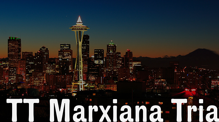TT Marxiana Trial Font