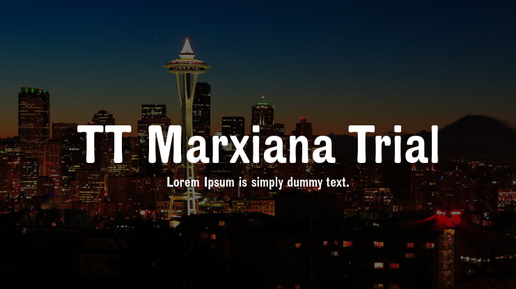 TT Marxiana Trial Font