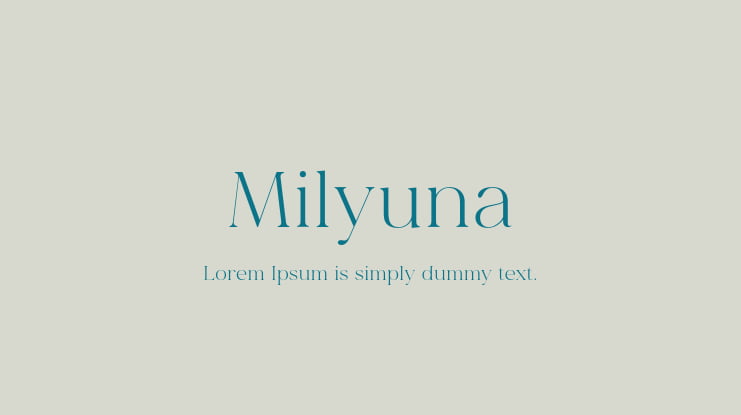 Milyuna Font
