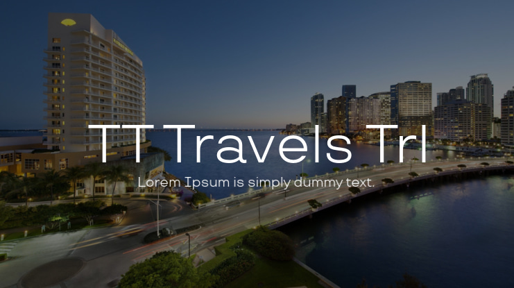 TT Travels Trl Font Family