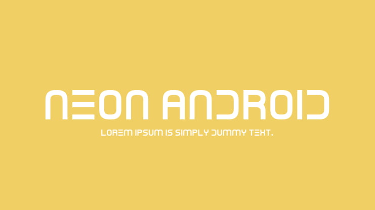 Neon Android Font Family
