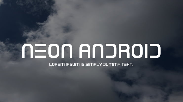 Neon Android Font Family