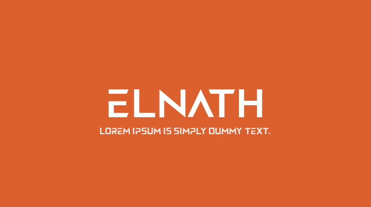 ELNATH Font