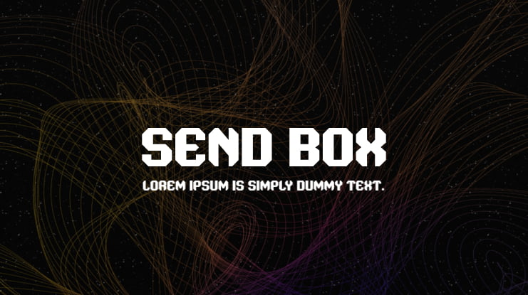 Send Box Font