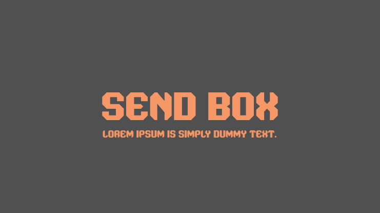 Send Box Font