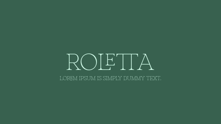 Roletta Font