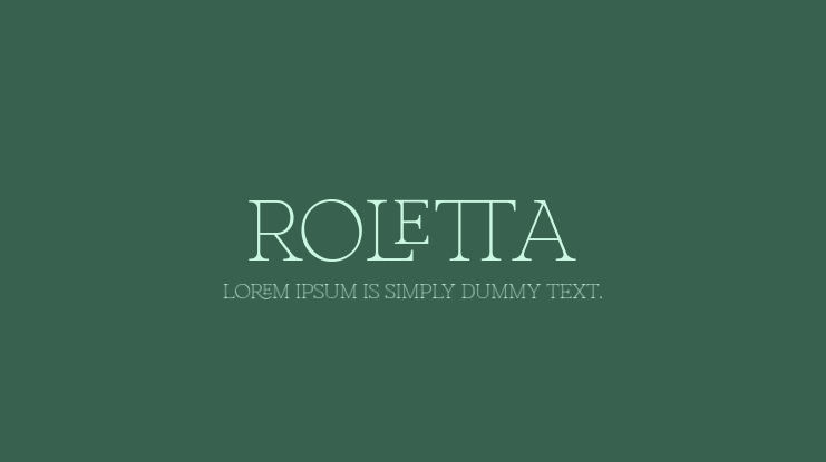 Roletta Font