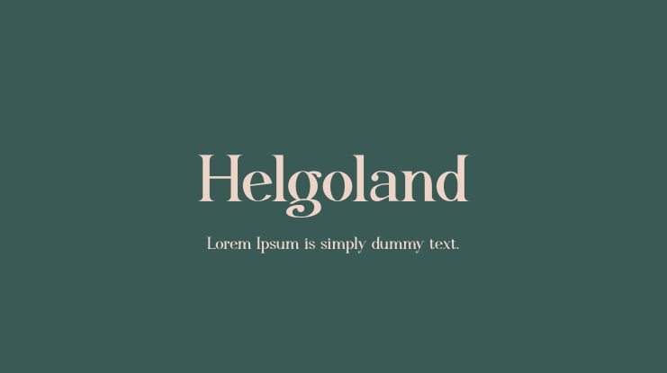 Helgoland Font