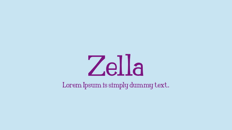 Zella Font