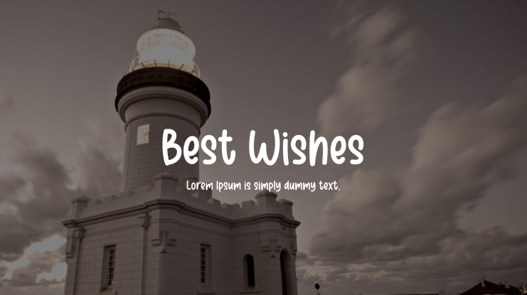 Best Wishes Font Family