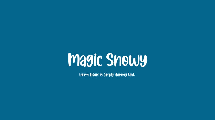 Magic Snowy Font