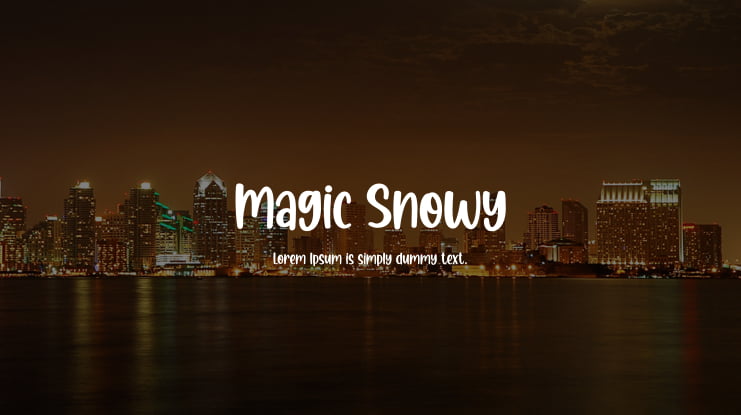 Magic Snowy Font