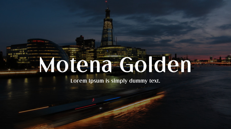 Motena Golden Font