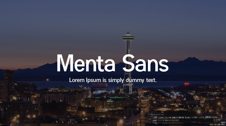 Menta Sans Font Family