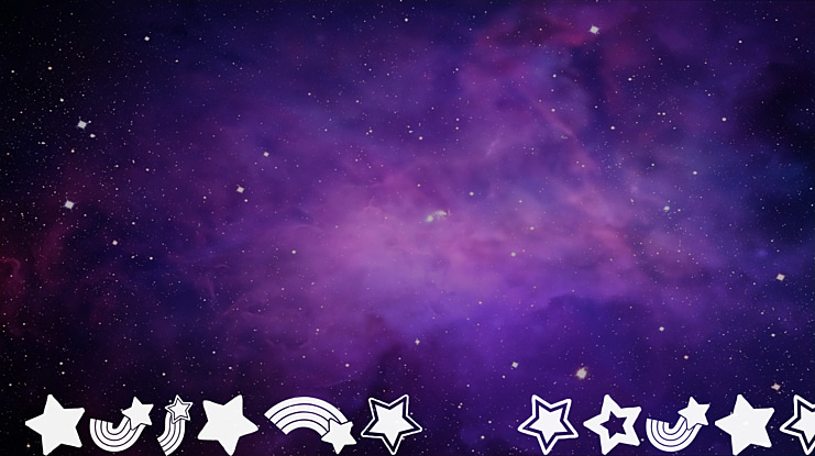 Rainbow Stars Font