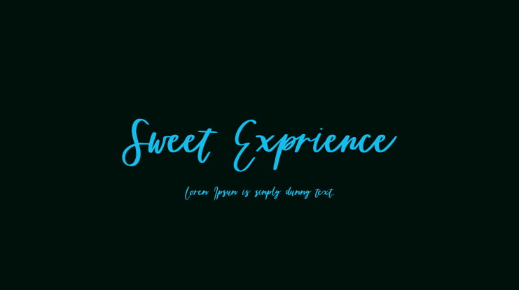Sweet Exprience Font
