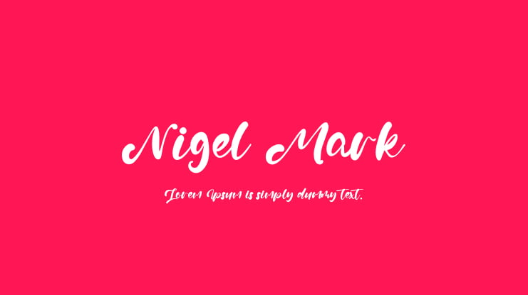 Nigel Mark Font